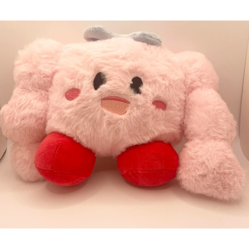 Japanese Kirby Plush Muscle Variant Pink Gaming Character Stuffed Animal‎